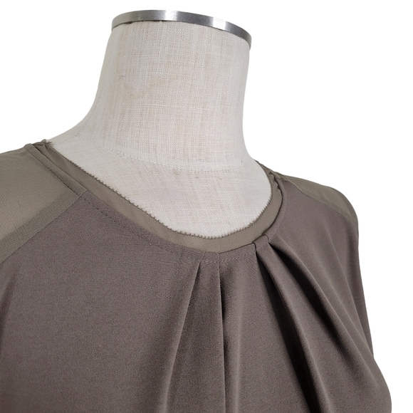 Soft Surroundings Tunic Tank Top Size L High Neck Pleated Lightweight Teagan - Picture 2 of 8